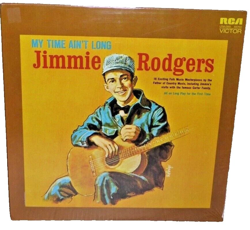 Jimmie Rodgers Mint (M) Grading 33 RPM Speed Vinyl Records