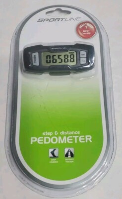 Sportline Step & Distance Pedometer Walk Run Collection.