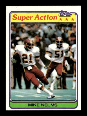 1981 Topps #252 Mike Nelms Super Action Washington Redskins NM-MT Card ...
