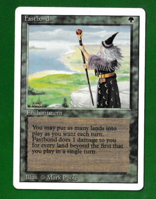 MAGIC THE GATHERING MTG: FASTBOND Englisch NEAR MINT Revised