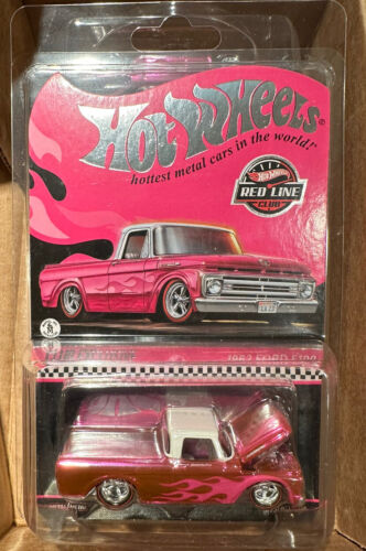 1962 Ford F100 Hot Wheels Collectors RLC Exclusive Pink Edition - ON HAND - Afbeelding 1 van 9
