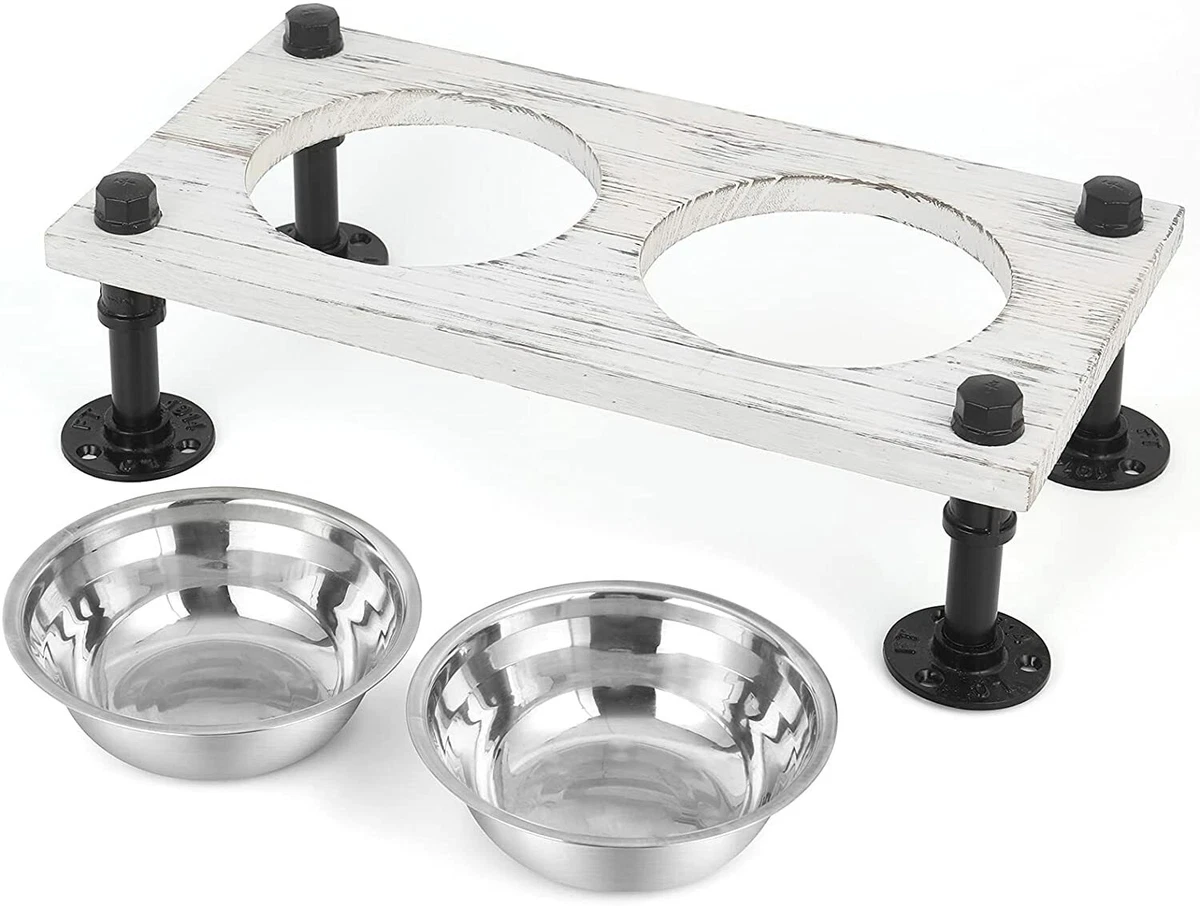 Dog Bowls, Cat Food and Water Bowls Stainless Steel, Double Pet