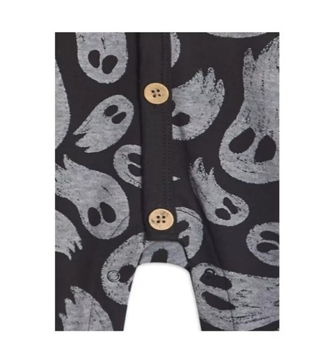 Wonder Nation Baby Boy Girl Hooded Halloween Ghost Romper Size 0-3 Months New - Picture 4 of 8
