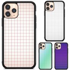 Dust Resistant squares Grid Texture For iPhone 14 15 Plus Pro Max