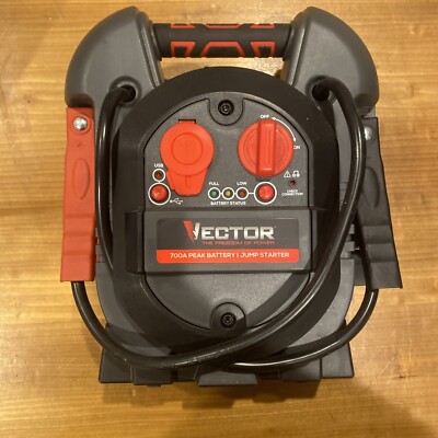 VECTOR J312V 3-IN-1 PORTABLE POWER 700A PEAK JUMP STARTER 12V POWER BANK USB