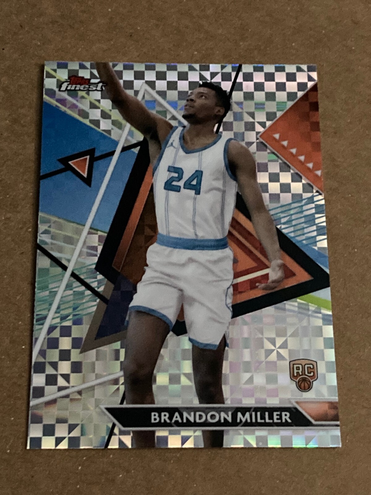 BRANDON MILLER RC 2023-24 Finest XFRACTOR CHECKERBOARD #176 Refractor HORNETS