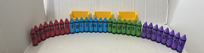 Lakeshore Crayons Letter Word Spelling Learning Toy Set Colors Kids Preschool K