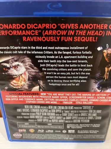 CRITTERS 3 (1991) BLU-RAY SCREAM FACTORYEXCLUSIVE LEONARDO DiCAPRIO HORROR CULT - Picture 11 of 12