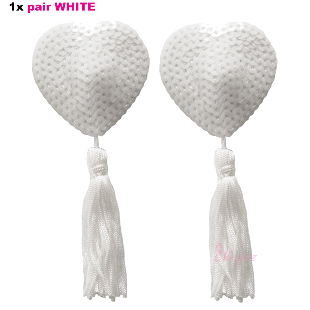 Stick On Nipple Jewellery Sequin Tassels Breast Pasties Tits Costume