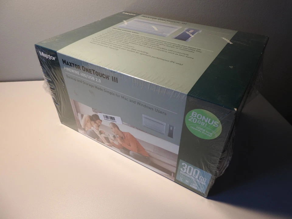 NEW! Boxed Maxtor One Touch III 320GB USB 2.0 External Hard Drive IEEE 1394a - Image 2 of 4