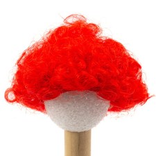 Lot of 2 Monique Modacrylic Red Clown 4"-5" Doll Wigs