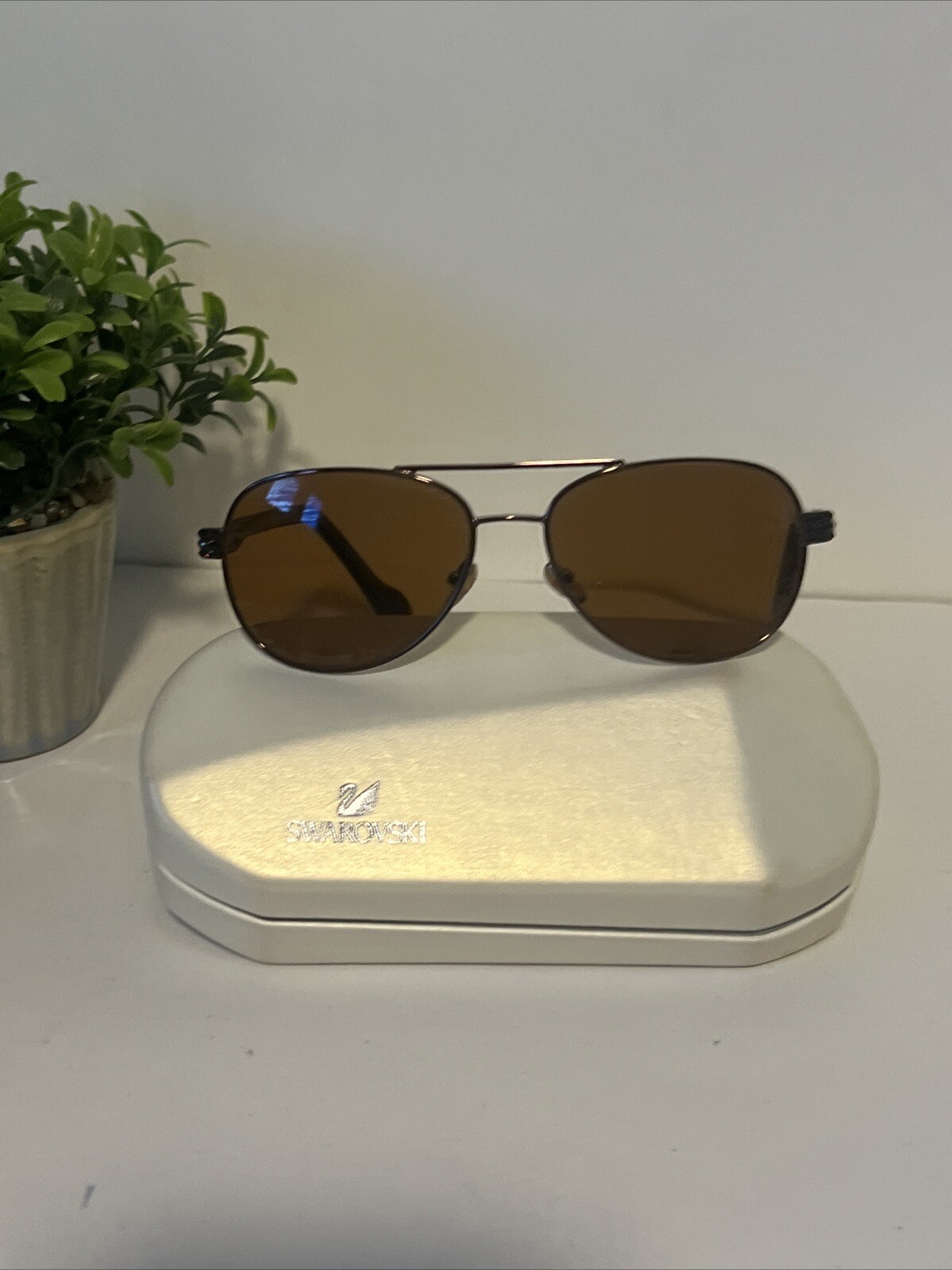 Jimmy Crystal JCS117 New York Sunglasses Brown Swarovski  display picture 1