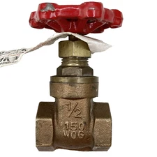 B&K Mueller 1/2” Threaded Brass Gate Valve Plumbing Part 100-403MC New