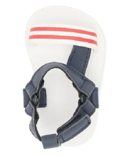 Carter's NEU♈Child of Mine Baby Sandalen, Größen 3-6 Monate ~ marineblau/rot/weiß - Bild 4 von 5