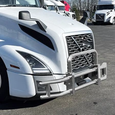 Stainless Steel Deer Guard for Volvo VN/VNL 2004-2024 Bumper Semi Truck Brackets