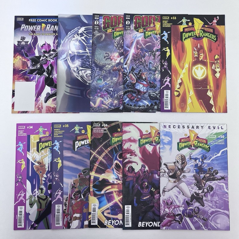 Mighty Morphin Power Rangers: Comic Book Lot of 10 IDW Boom! Studios Fiction US