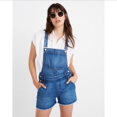 adirondack short overalls in washed black