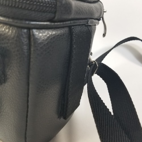 ICON Small Faux Leather Camera Bag Carry Case Adjustable Strap - Picture 6 of 12