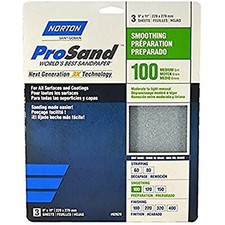 Norton Co. 2620 3X Handy Aluminum-Oxide 100 Grit Sandpaper, 9 quot x 11 quot