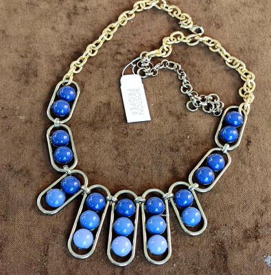 collana girocollo di design lucite marca Boston Proper NUOVO QVC signed choker
