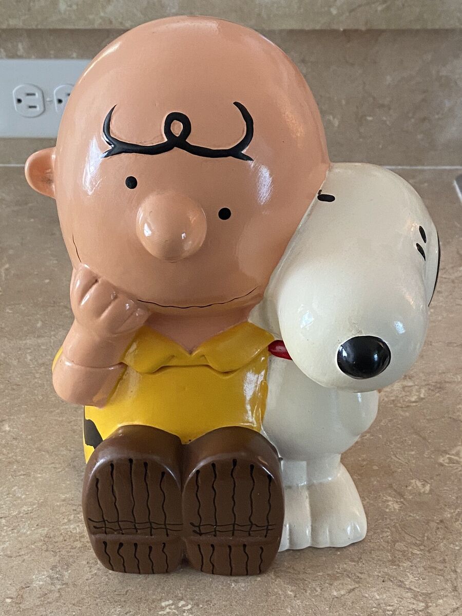 Snoopy and Charlie Brown Cookie Jar Canister 10.5” - Gibson Snoopy and Charlie Brown Cookie Jar Canister 10.5” - Gibson