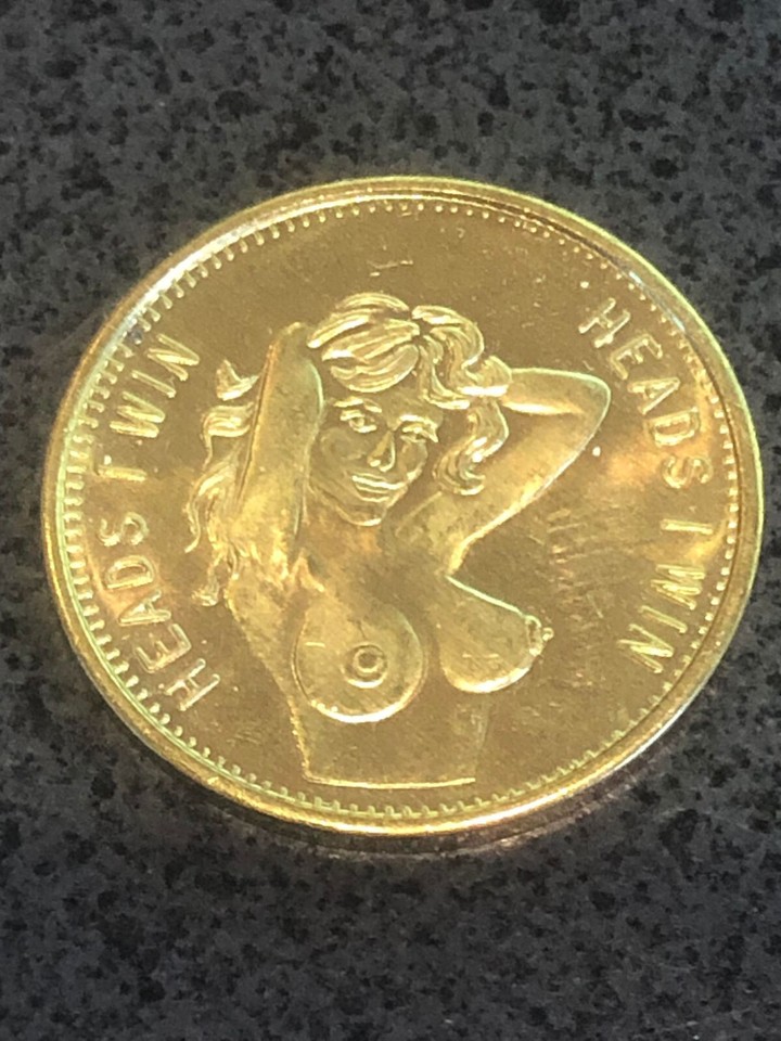 "Heads I Win Tails You Lose" Adult Nude Novelty Coin Lot of Fifty