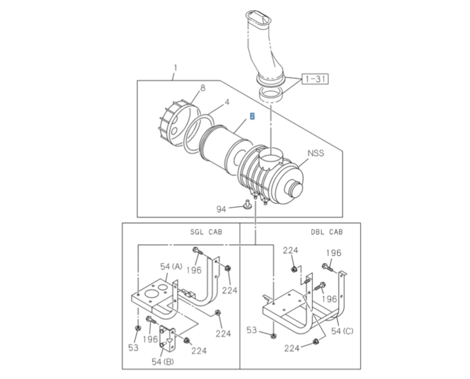 Air Filter for ISUZU NRR NPR NPR-HD NQR 4JJ1 3.0L 4HK1 5.2L 6.0L 05-25 - Image 2 of 4