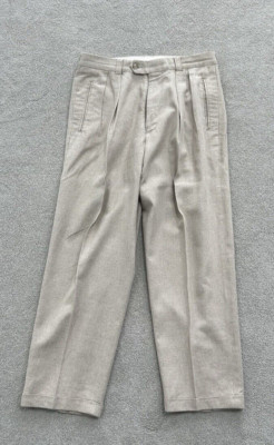 Perry Ellis Linen Vintage Dress Pants Old Money Style