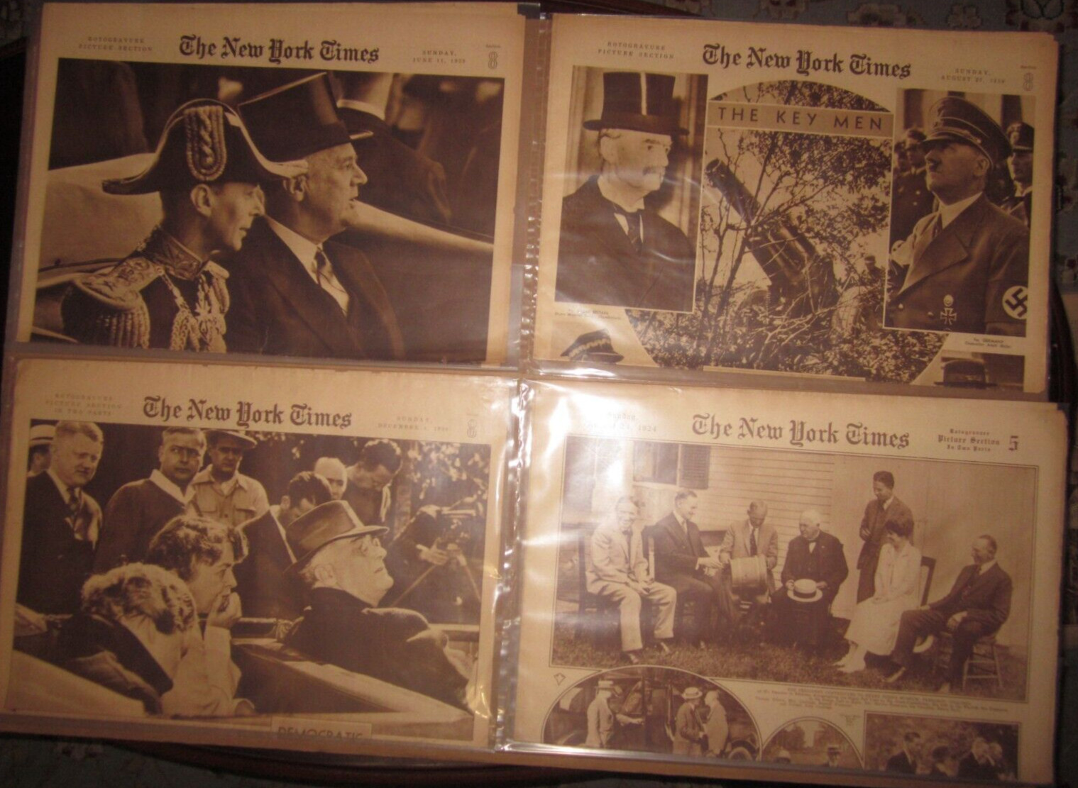 Lot Of 38- 1920's New York Times Picture Sections- Amelia Earhart, FDR ...