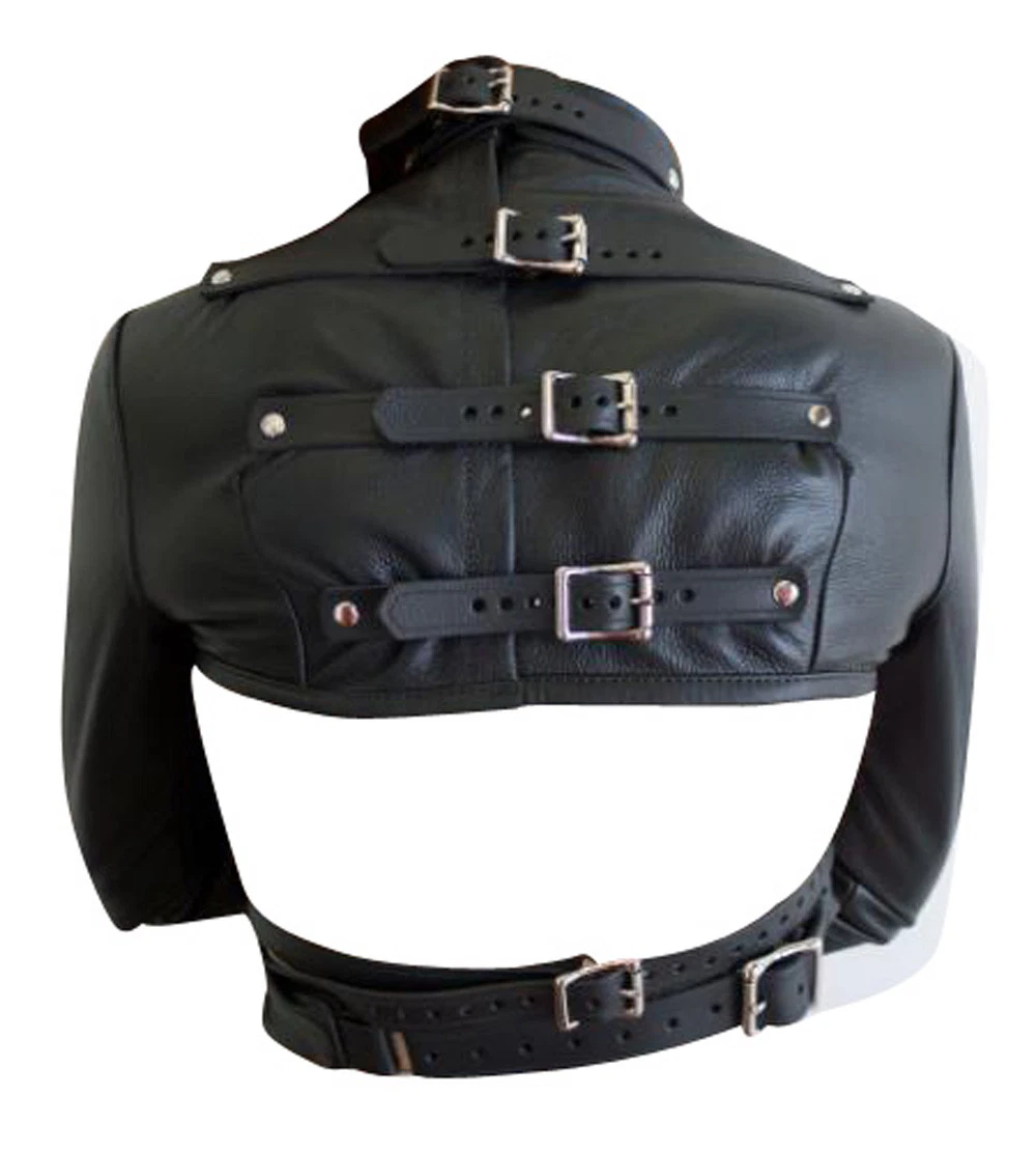 Women Bolero StraitJacket Leather Gear Women Straight Jacket