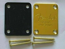 For Fender Style Neck Plate Fender Seal Logo Guitar Neck Plate Gold