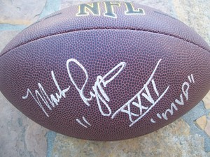 redskins team autographed football