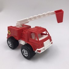 Vintage TootsieToy Fire Bucket Truck Red Plastic 5 Engine Co. USA MADE