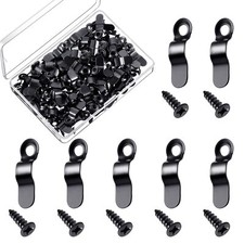 50 Pcs Metal Picture Frames Turn Button Fasteners with 200 Screws for Photos
