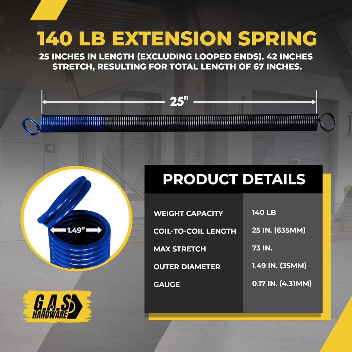 Garage Door Extenson Sprng Extra Heavy Duty Pulley Sheave Kt