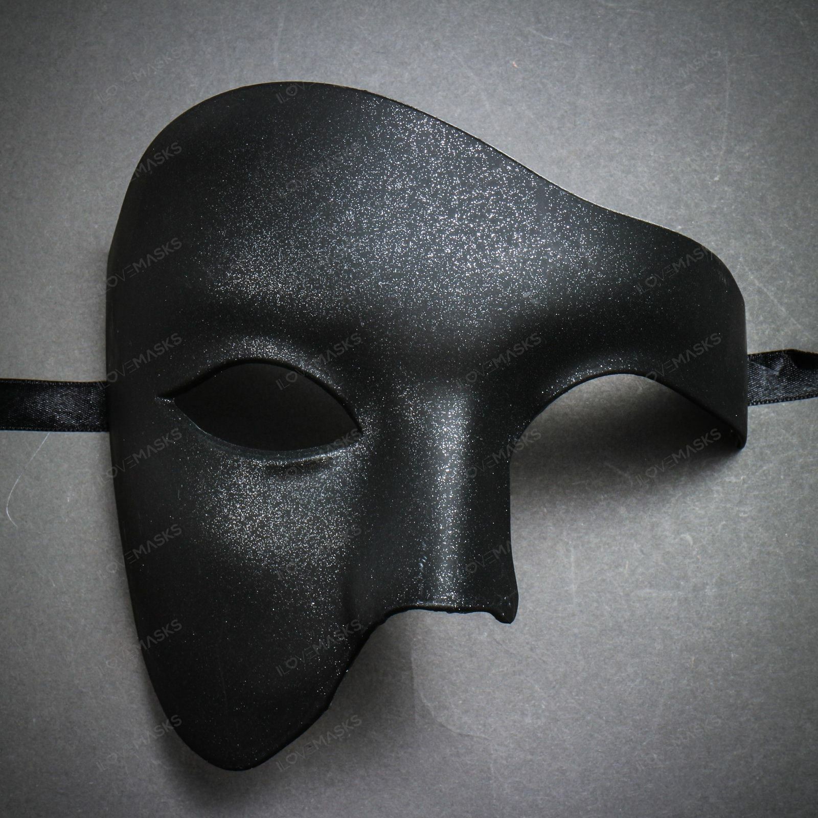 Black Full Face Phantom and Black Blue Princess Mask for Couple image 2