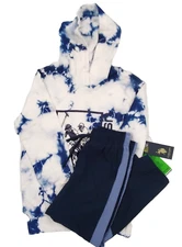 U.S. Polo Assn. Boys 2 Pc Tie Dye Hoodie & Athletic Fit Pants  Set SZ XS/4-5 NEW