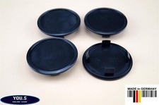 4 Hub Caps Center Caps without Logo - 68.5 mm - 55.5 mm Black - A01