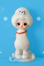 Liila Toys x Leboo Studios Ocean Exploration Series WHITE BABY SEAL ❄Flocked NEW