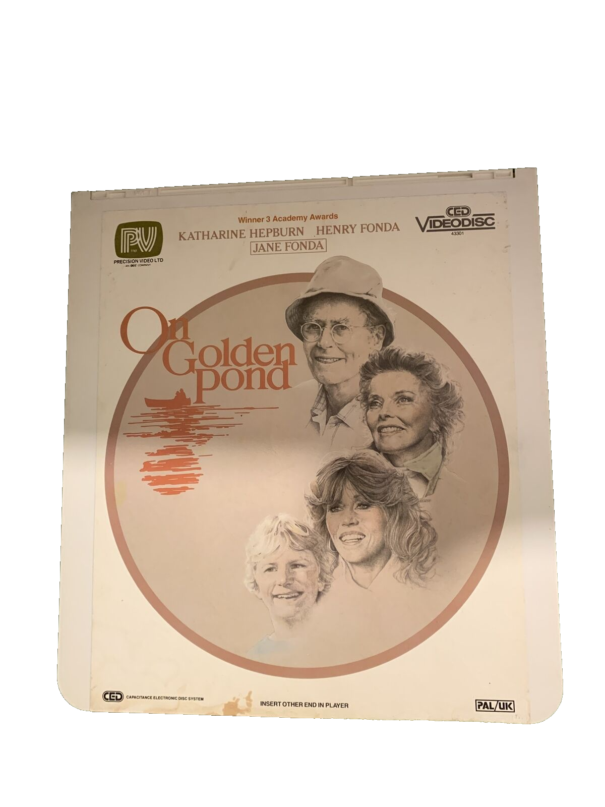 On Golden Pond - Katharine Hepburn, Jane Fonda - CED videodisc / PAL/UK 1983