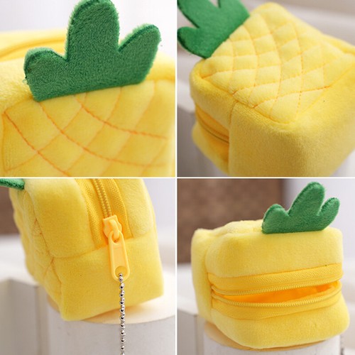 Cute Fruit Coin Purse Children Plush Zipper Coin Bag Key Earphone Storage Pouch❤ - Picture 3 of 15