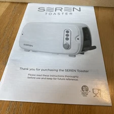 Seren Toaster-Main unit plus White/Cream Panel White
