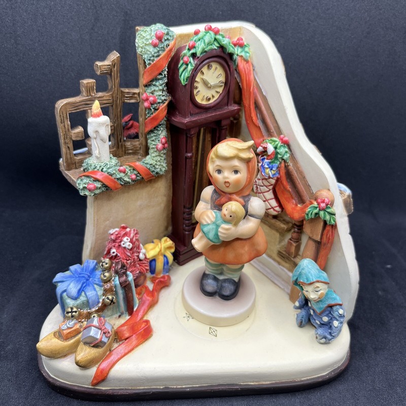 GOEBEL HUMMEL CHRISTMAS TIME HUMMELSCAPE FIGURINE SET MINT RARE LE W/ COA & BOX