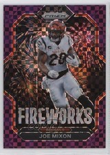 2022 Panini Prizm Fireworks Purple Power Prizm 13/49 Joe Mixon #F-11 9et