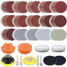 3 Inch Sanding Disc Drill Polishing Kit Sanding Attachment, 150 Pcs Wet Dry C...