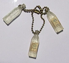 Lot 3 Seagrams Gin Keychain Mini (Plastic) Bottles