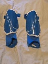 Blue Nike Charge SHIN GUARDS Ankle Pads L 170- 180 5ft 7- 5 ft 11 NEW