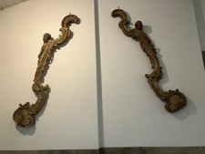 Antique Pair Of Italian Hand Carved Posts From Hearst Castle.. 5’ Tall Antique Pair Of Italian Hand Carved Posts From Hearst Castle.. 5’ Tall - Image 1