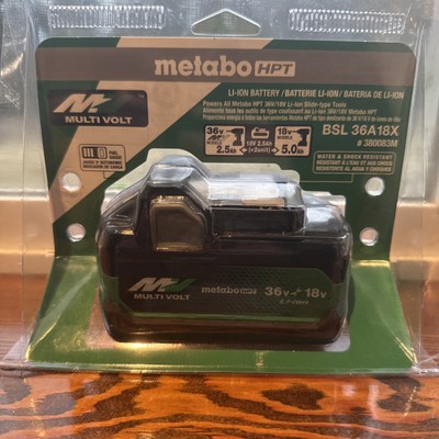 Metabo HPT 380083M BSL36A18X 18V/36V 2.5 Ah/5 Ah MultiVolt Li-Ion Battery New
