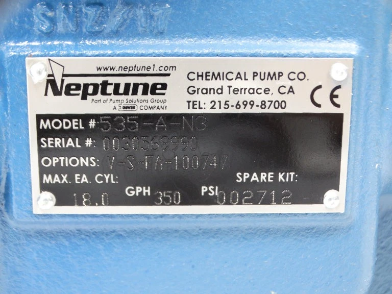 NEPTUNE 535-A-N3 PUMP - Image 3 of 3